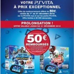 PS Vita 50€ remboursé