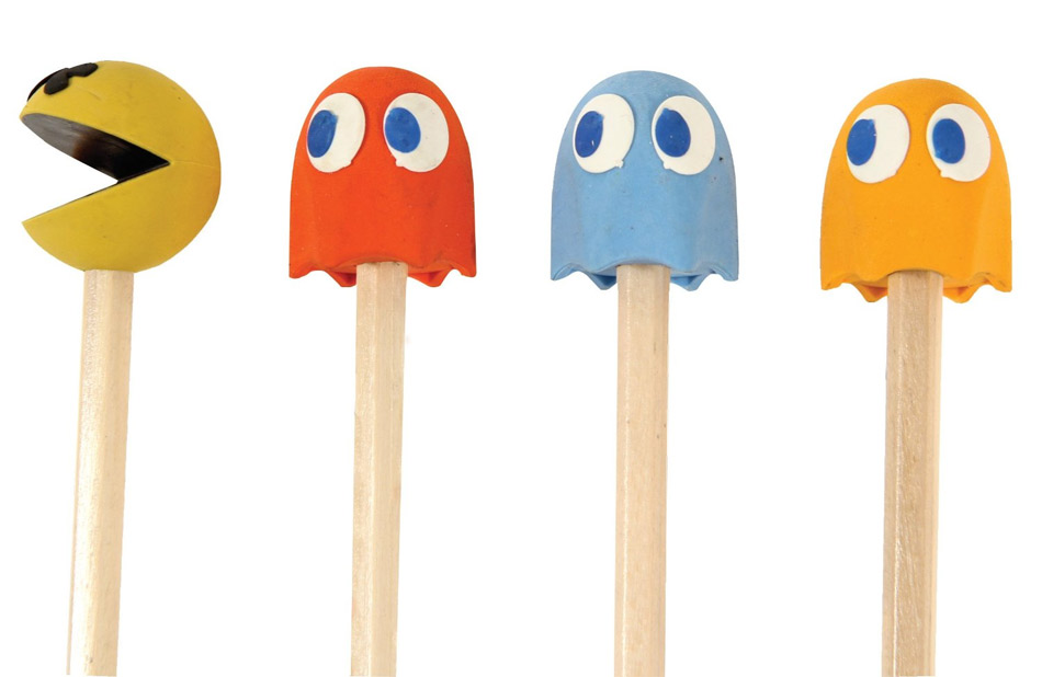 Gomme embout crayon Pac-Man