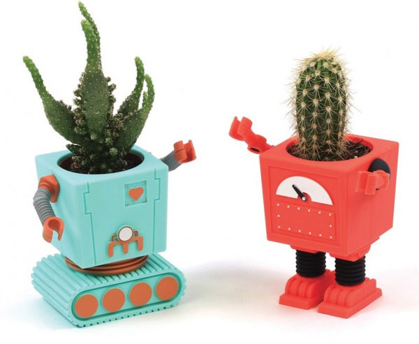 Pot de Fleur Robot