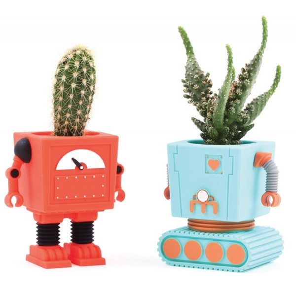 Pot de Fleur Robot
