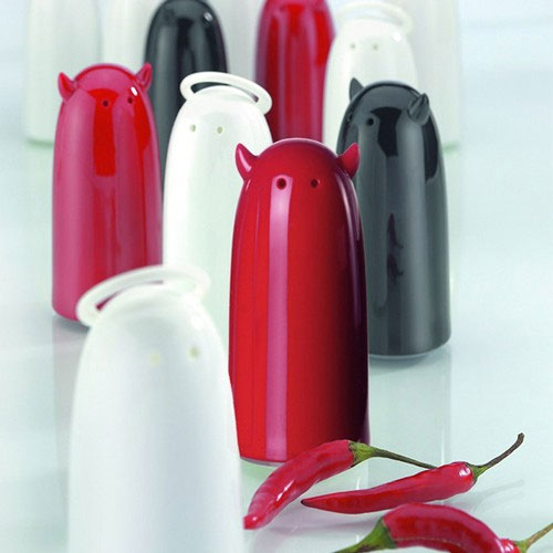 Salière et poivrière ange et diable