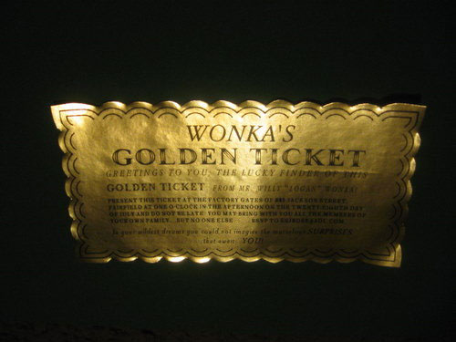 Acheter le ticket doré Willy Wonka