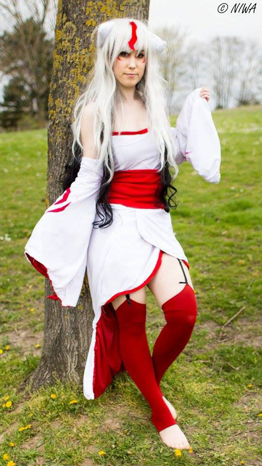 Cosplay Amaterasu de Ookami