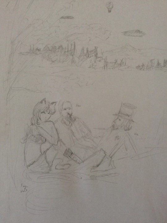 Déjeuner sur l'herbe Steampunk