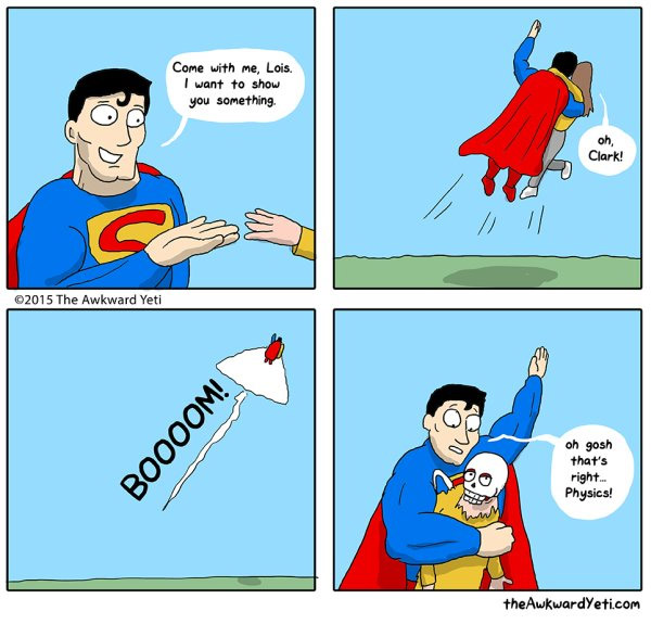 Superman et les lois de la physique