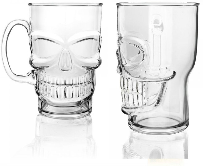 Chope de Bière Tête de Mort