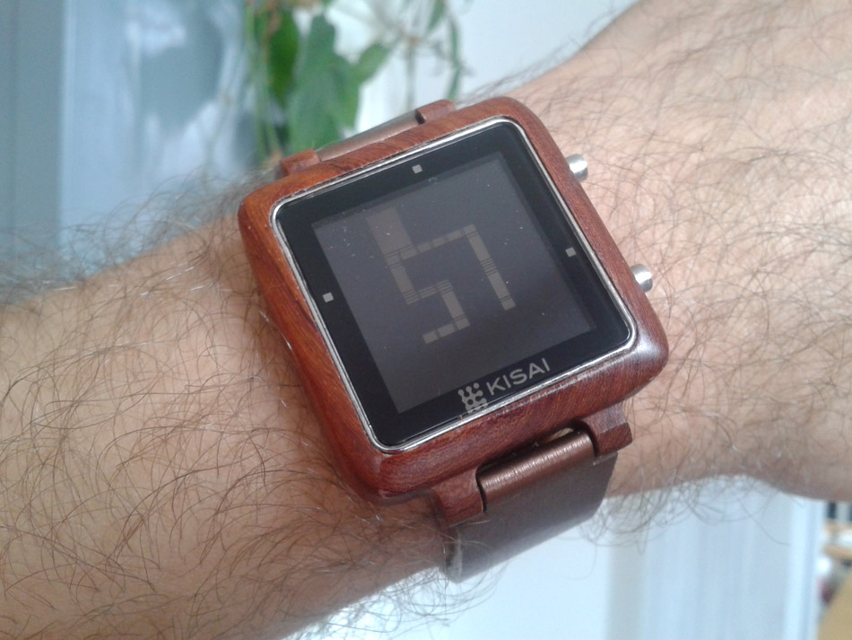 Montre Kisai Logo Wood LCD Watch