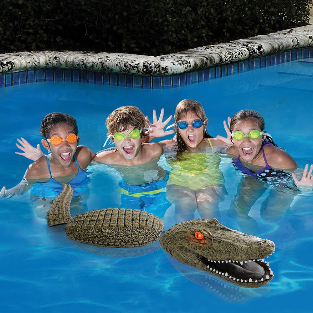 Alligator gonflable pour piscine