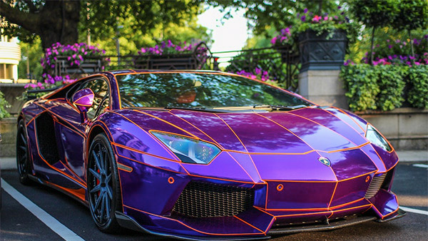 cost to a does how car paint it much midnight blue Lamborghini Geek Tron