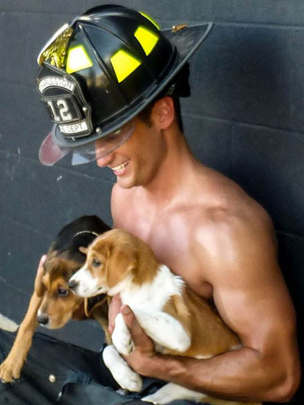 Le Calendrier Des Pompiers Sexy Avec Des Chiens Chats Animaux Photo Du Jour