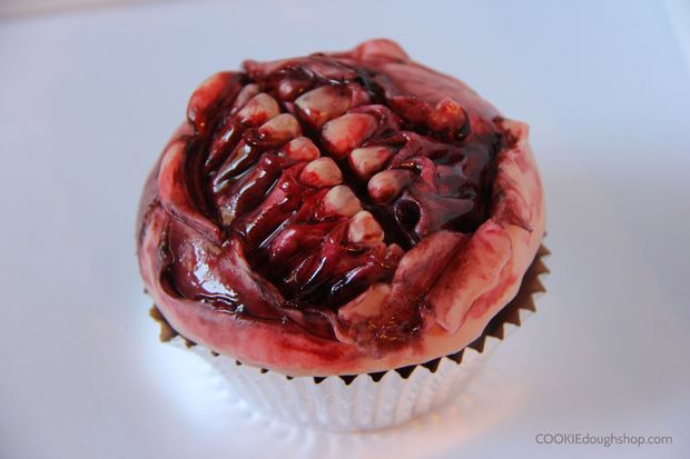 Cupcake bouche de zombie