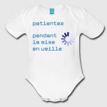 Body Bébé Baby Geek 'Future Gameuse' - 100% Coton - Manches Courtes - Blanc - Fabrication Europe